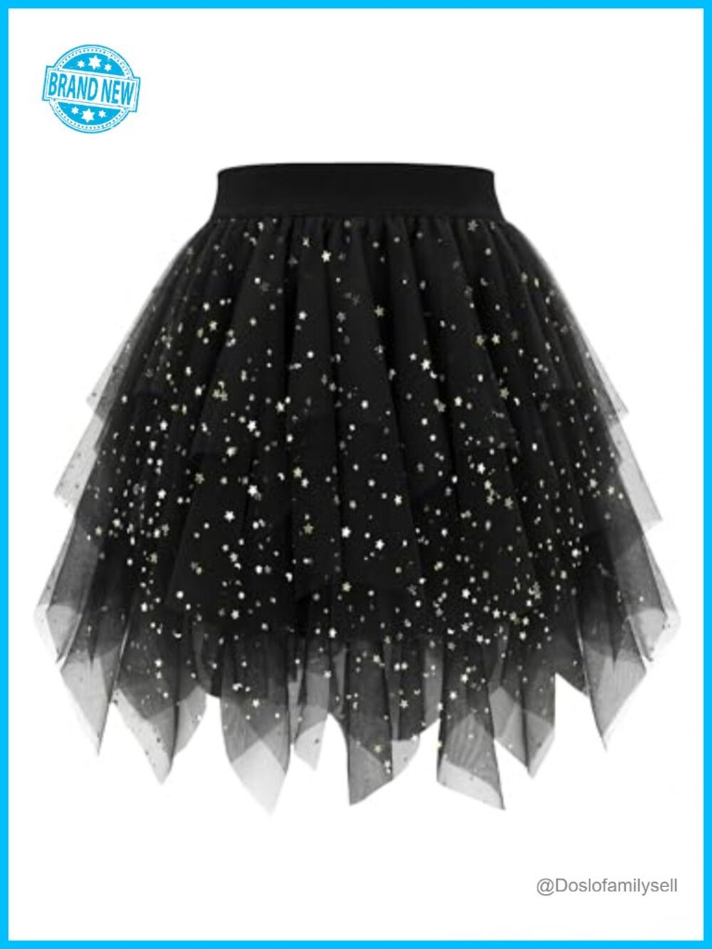 High Low Layered Tulle Mini Tutu Skirt A-Line Puffy Costume Women